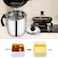 Stainless Steel Oil Strainer Pot Grease Storage Can Container