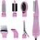 7-in-1 Hair Styler Kit for Women   Hot Air Brush, Curling Iron, Straightener, Volumizer &amp; Comb Attachments   Multifunctional Blow Dryer Brush Set for All Hair Types &ndash; Pink