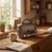 Retro Portable All-in-One Wireless Bluetooth DSP Radio with Rechargeable Battery - 21x15.5cm

