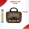 Retro Portable All-in-One Wireless Bluetooth DSP Radio with Rechargeable Battery - 21x15.5cm

