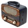 Retro Portable All-in-One Wireless Bluetooth DSP Radio with Rechargeable Battery - 21x15.5cm


