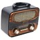 Retro Portable All-in-One Wireless Bluetooth DSP Radio with Rechargeable Battery - 21x15.5cm

