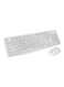 Wireless Keyboard and Mouse Combo, 2.4 GHz Wireless Connection, Professional Optical Sensor, Optimized Keys, CS10 White