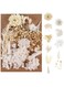 JCD Real Dried Flowers, Natural Dried Flowers Mixed, Hydrangeas, Daisies, Natural Pressed Flowers White Decorative Dried Flowers for DIY Candle Resin Jewelry Nail Pendant Crafts Making(Beige)