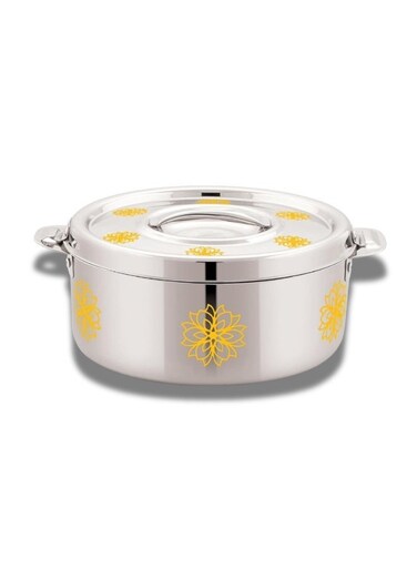 KSR Hotpot ZARA Insulated Casserole   Stainless Steel Inner   Long Heat Retention   Leak-Proof Lid   Ideal for Rice, Curry &amp; Chapati- 7500ML