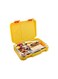 BPA Free Leakproof Airtight Bento Lunchbox with 6 Adjustable Compartments, 760 ml Insulated Tiffin Box with removable tray for Kids and Adults Perfect for School Office (Yellow)