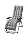 cooden Chaise Lounge Cushion, Non Slip Practical Sun Lounger Cushion for Travel (Grey)