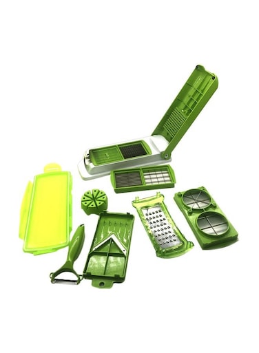 Multifunctional Vegetable Slicer Set Green/White
