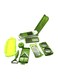 Multifunctional Vegetable Slicer Set Green/White