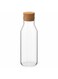 with stopper clear glass cork 1 l