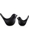 DIYOMR Metallic Shiny Ceramic Bird Crafts Art Statue, Small Figurines Decor for Office/Home Desktop Bedside Table Windowsill Bonsai Decor Photography Props (Black 2Pcs)
