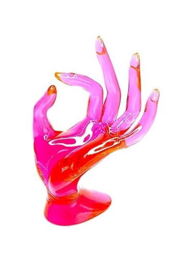 TERRIFI Bracelet Ring Watch Stand Support Holder, Jewelry Display Holder, Pink, Mannequin Decorative Organizer for Home and Store