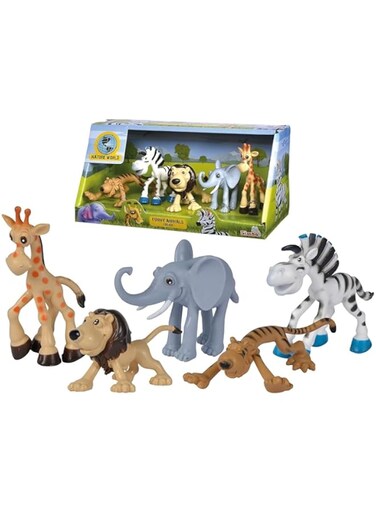 Simba Nature World Safari 5 Funny Animals Toy Set