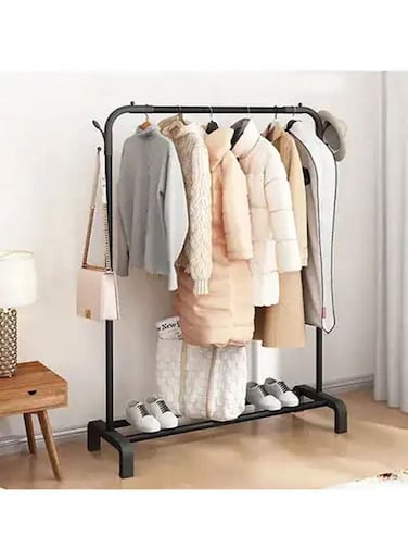 Multifunction Storage Rack Clothes and Shoe Rack With Tree Shaped Holding Hooks Display Stand for Home Office Furniture 110x43x158 cm