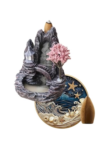 Incense Burner with Cherry Blossom Tree (3, pink)