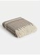 130 x 160 cm Premium Tribal Cotton Throw Blanket in Mocha Brown Boho Decorative Woven Sofa Cover Cozy Fringed Bed Runner 400GSM Thick Couch Accessory