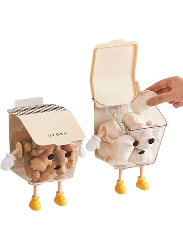 2pcs storage box for kitchen ginger garlic and pepper preservation capsule coffee storage cosmetics storage box Stationery Storage punch-free wall-mounted Box Design (Package A with 2 sets of figures)
