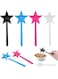 ELECDON Magical Pentagram Salt and Pepper Shakers, 4-Pack, Colorful Magic Wand Salt Dispensers for Kitchen and Dining