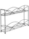Spectrum Diversified Countertop Rack Cabinet Pantry Organization &amp; Storage, 2-Tier Spice Organizer with Optional Wall Mount, Black