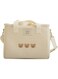 RICHTRUE Kawaii Lunch Bag for Girls Lunch Box Insulated Cute Lunch Bags for Women Insulated Lunch Box for Kids (Beige)