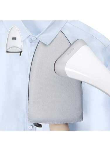 KASTWAVE Garment Steamer Ironing Gloves, Heat Resistant Small Ironing Board for Handheld Steamer, Waterproof Anti Steam Mitt with Finger Loop, Heat Resistant Gloves for Clothes Steamers