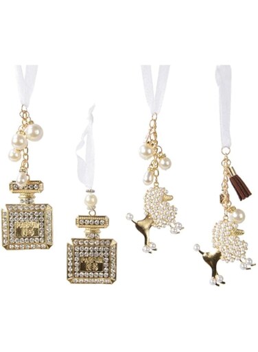 Koopman PERAGA GARDEN 1 Dog Decoration/Hanging Perfume Bottle 22X4,5X0,3CM Assorted Pattern