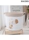 Giraffe Storage Basket , suitable for Nursery , Cotton Rope Bin with Soft Felt Animal Patch , Toy Organizer , Baby Laundry Hamper , Diaper &amp; Towel Holder , Foldable , Washable &amp; Baby Safe , 30*30cm , brown .