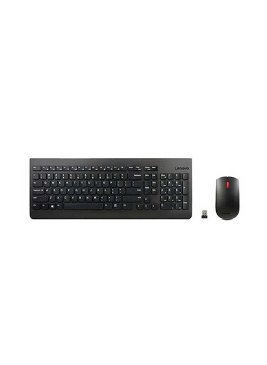 510 Wireless Combo with 2.4 GHz USB Receiver, Slim Full Size Keyboard 1200 DPI Optical Mouse Black