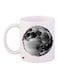 Abstract Printed Coffee Mug White/Black 11ounce
