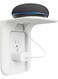 Shelf Wall Holder, Bathroom Shelf up to 10lbs Standard Vertical Duplex Wall Organizer for Smart Home Decor Space Saving Power Tools, Toothbrush, 1 Pack, White