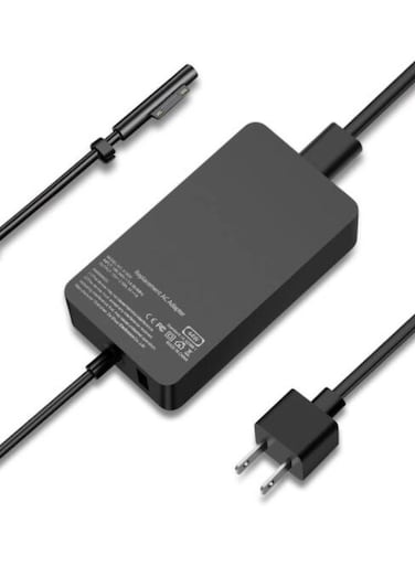 44W Charger For Microsoft 15V 2.58A Laptop Adapter Microsoft Surface Pro 6 Pro 7 Pro 4 Pro 3 Pro X Model 1800 1625 with UK Plug Cable