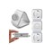 3-in-1 Wireless Charger, Foldable Magnetic Pad, 18W Fast Charge Station for Travel &ndash; White