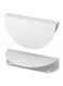 white half round 130 mm