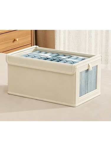Clothes Organizer Storage Box,Drawer Organizers and Storage, Foldable Closet Organizer Bins Storage Containers for Organizing Clothing for T-Shirts Pants Sweaters Underwear Books Toys