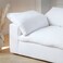 Karnak Cloud Sofa 3-Seater Polyester Fabric - White
