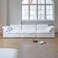 Karnak Cloud Sofa 3-Seater Polyester Fabric - White