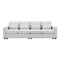 Karnak Sealand 4 Seater Polyester Sofa - Light Grey