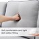 Karnak Sealand 4 Seater Polyester Sofa - Light Grey