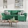 Karnak Montana 3-Seater L-Shape Polyester Sofa - Green