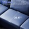 Karnak Rossi 3-Seater L-Shape Leather Sofa - Blue