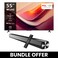 TCL 55-Inch P69B 4K UHD TV &amp; Soundbar Bundle &ndash; HDR10, Dolby Audio, T-SCREEN, Google TV Immersive 2-Channel Sound, USB, HDMI, Bluetooth &amp; More - 55P69B+SOUNDBAR