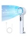 0TO1 TECH 0TO1 Handheld Fan, Small Portable Cooling Desktop Fan, USB Charging, 5-Speed Cooling Speed Low Noise, Digital Power Display, Suitable for Hiking, Traveling, Camping, Etc. (White), WL XFS 01