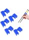 Chopstick Helpers 50 Pieces Reusable Chopstick Helpers Training Chopsticks BPA Free POM Fon-Toxic Non-Slippery for Many Age, Beginner, Trainers or Learner, Left or Right Hand BLUE