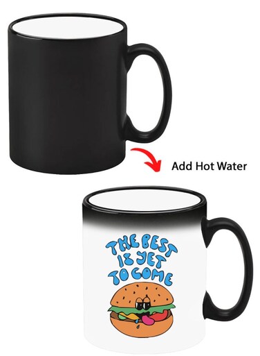 Color Changing Heat Sensitive Ceramic Mug, Image Revealed When HOT Liquid is Added! Best is yet to come