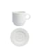 Ilona Stackable Espresso Cup 88.72ml &amp; Ilona Espresso Saucer 12.7cm