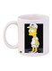 Cartoon Printed Coffee Mug White/Black/Yellow