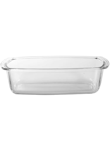 Royalford Glass Loaf Dish 1.8L &ndash; Rectangular Roasting &amp; Baking Tray &ndash; Oven Safe Glass Loaf Pan &ndash; Fridge &amp; Freezer Safe &ndash; Durable &amp; Easy Clean - Ideal for Cooking Serving Storing Freezing Roasting