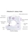 Mini Sewing Machine for Beginners and Kids, Sewing Machines with Reverse Sewing and 12 Built-in Stit