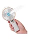 Joyzzz Handheld Misting Fan, 4000mAh Battery Powered Portable Mini Misting Fan, Handheld Mist Fan with 5 Speeds and Digital Display, Personal Cooling Water Spray Fan for Office, Outdoor, Travel