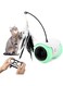 Automatic Cat Feather Toy,Interactive Cat Toys for Indoor Cats, 13 in 1 Dual Mode Automatic Robotic Cat Toy USB Charging, Colorful Lights Cat Ball Toy with 6 Feather, Bells (b)